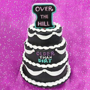 Over the Hill Dancing Birthday Cake Animated Moves Lights Up Plays Music Novelty